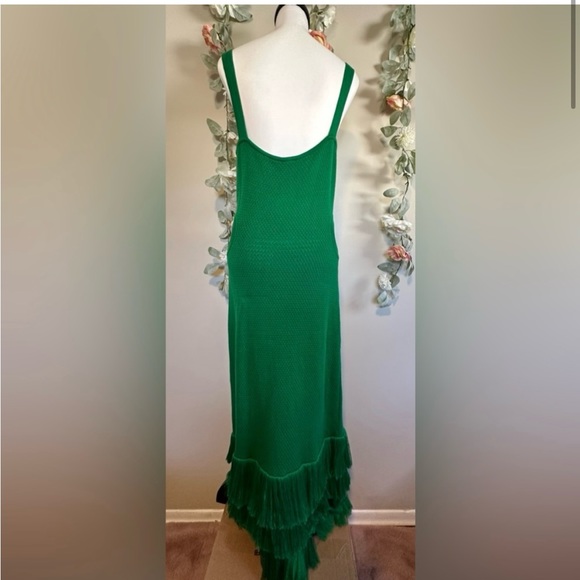 Johanna Ortiz Cultural Roots Netted & Fringe-Hem Maxi Dress - Picture 6 of 11